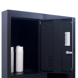 NNEDSZ 12-Door Locker for Office Gym Shed School Home Storage - Standard Lock with Keys