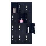 NNEDSZ 12-Door Locker for Office Gym Shed School Home Storage - Padlock-operated