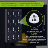 NNEDSZ 12-Door Locker for Office Gym Shed School Home Storage - 3-Digit Combination Lock