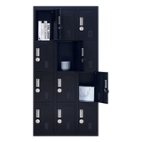 NNEDSZ 12-Door Locker for Office Gym Shed School Home Storage - 4-Digit Combination Lock