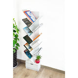 NNEDSZ Tree Bookshelf Bookcase Book Organizer 12-Tier Multipurpose Shelf Display Racks