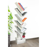 NNEDSZ Tree Bookshelf Bookcase Book Organizer 12-Tier Multipurpose Shelf Display Racks