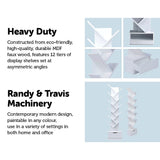 NNEDSZ Tree Bookshelf Bookcase Book Organizer 12-Tier Multipurpose Shelf Display Racks