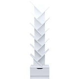 NNEDSZ Tree Bookshelf Bookcase Book Organizer 12-Tier Multipurpose Shelf Display Racks