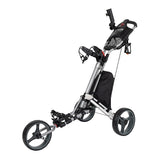 NNEDSZ Golf Club Buggy Trolley Cart Compact Foldable 3 Wheel