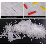 NNEDSZ 1000x Tile Leveling System Clips Levelling Spacer Tiling Tool Floor Wall