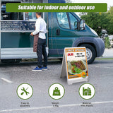 NNEDSZ Double Side Sidewalk A-frame Sign Sandwich Board holds Graphic Plastic Panels