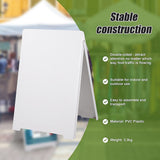 NNEDSZ Double Side Sidewalk A-frame Sign Sandwich Board holds Graphic Plastic Panels