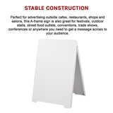 NNEDSZ Double Side Sidewalk A-frame Sign Sandwich Board holds Graphic Plastic Panels