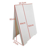 NNEDSZ Double Side Sidewalk A-frame Sign Sandwich Board holds Graphic Plastic Panels