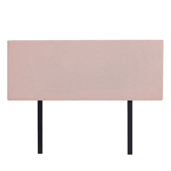 NNEDSZ Linen Fabric Double Bed Deluxe Headboard Bedhead - Pale Pink