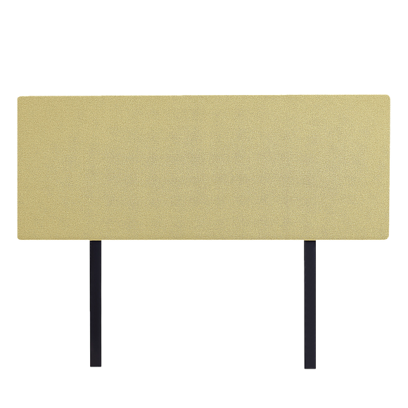 NNEDSZ Linen Fabric Double Bed Deluxe Headboard Bedhead - Sulfur Yellow