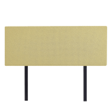 NNEDSZ Linen Fabric Double Bed Deluxe Headboard Bedhead - Sulfur Yellow