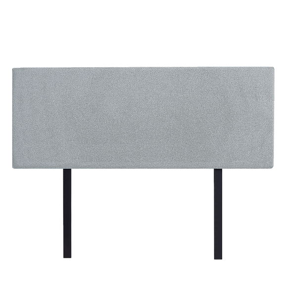NNEDSZ Linen Fabric Double Bed Deluxe Headboard Bedhead - Stone Grey