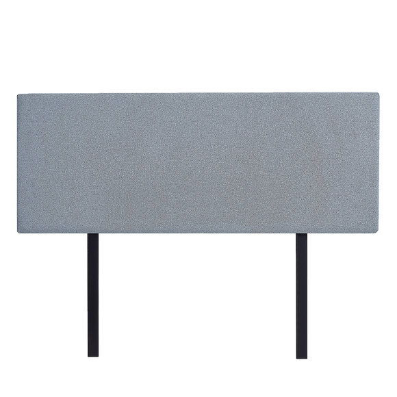 NNEDSZ Linen Fabric Double Bed Deluxe Headboard Bedhead - Berlin Blue