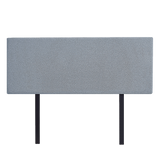 NNEDSZ Linen Fabric Double Bed Deluxe Headboard Bedhead - Berlin Blue