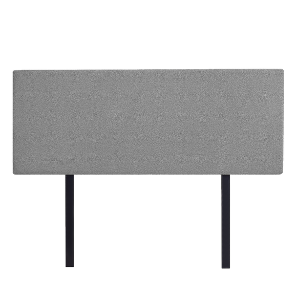 NNEDSZ Linen Fabric Double Bed Deluxe Headboard Bedhead - Night Ash