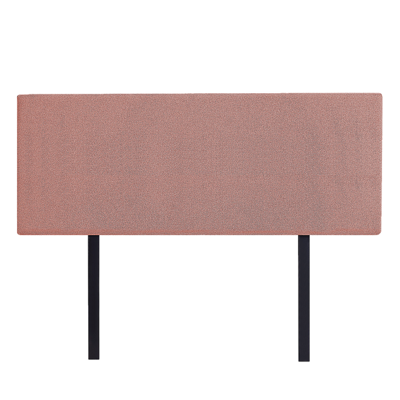 NNEDSZ Linen Fabric Queen Bed Deluxe Headboard Bedhead - Pearl Copper Brown