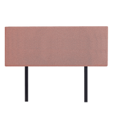 NNEDSZ Linen Fabric Queen Bed Deluxe Headboard Bedhead - Pearl Copper Brown