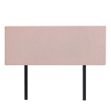 NNEDSZ Linen Fabric Queen Bed Deluxe Headboard Bedhead - Pale Pink