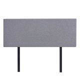 NNEDSZ Linen Fabric Queen Bed Deluxe Headboard Bedhead - Slate Ash