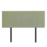 NNEDSZ Linen Fabric Queen Bed Deluxe Headboard Bedhead - Olive Green