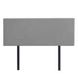 NNEDSZ Linen Fabric Queen Bed Deluxe Headboard Bedhead - Night Ash