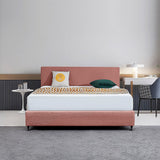 NNEDSZ Linen Fabric King Bed Deluxe Headboard Bedhead - Pearl Copper Brown