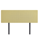 NNEDSZ Linen Fabric King Bed Deluxe Headboard Bedhead - Sulfur Yellow