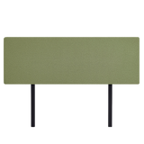 NNEDSZ Linen Fabric King Bed Deluxe Headboard Bedhead - Olive Green