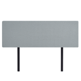 NNEDSZ Linen Fabric King Bed Deluxe Headboard Bedhead - Stone Grey