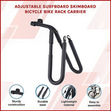 NNEDSZ Adjustable Surfboard Skimboard Bicycle Bike Rack Carrier
