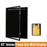 NNEDSZ Wall Display/Case Lockable Rack 80cm Football Basketball Jersey Storage Box
