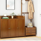 NNEDSZ Wooden Hall Stand Modern Style Minimalist Home Floor Coat Rack with Drawer