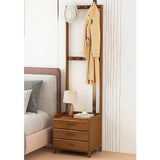 NNEDSZ Wooden Hall Stand Modern Style Minimalist Home Floor Coat Rack with Drawer