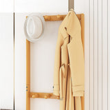 NNEDSZ Wooden Hall Stand Modern Style Minimalist Home Floor Coat Rack with Drawer
