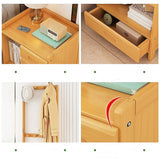 NNEDSZ Wooden Hall Stand Modern Style Minimalist Home Floor Coat Rack with Drawer