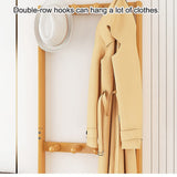 NNEDSZ Wooden Hall Stand Modern Style Minimalist Home Floor Coat Rack with Drawer
