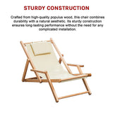 NNEDSZ Premium Foldable Outdoor Sling Chair Patio Lounge