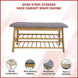 NNEDSZ Shoe Stool Storage Rack Cabinet Multifunctional Space Saving
