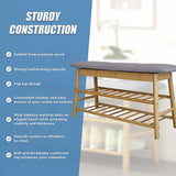 NNEDSZ Shoe Stool Storage Rack Cabinet Multifunctional Space Saving
