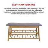 NNEDSZ Shoe Stool Storage Rack Cabinet Multifunctional Space Saving