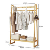 NNEDSZ 160x100cm Clothes Rack Slim Stylish Space Saving