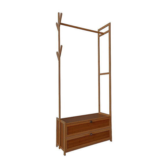 NNEDSZ 165x70cm Clothes Rack Stand Storage Shelves Modern Coat Tree