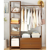 NNEDSZ 165x100cm Clothes Rack Stand Storage Shelves Modern Coat Tree