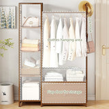 NNEDSZ 165x100cm Clothes Rack Stand Storage Shelves Modern Coat Tree