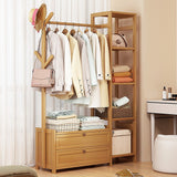 NNEDSZ 165x100cm Clothes Rack Stand Storage Shelves Modern Coat Tree