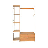 NNEDSZ 165x100cm Clothes Rack Stand Storage Shelves Modern Coat Tree