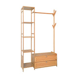 NNEDSZ 165x100cm Clothes Rack Stand Storage Shelves Modern Coat Tree