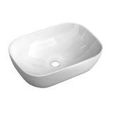 NNEDSZ Ceramic Bathroom Basin Vanity Sink Oval Above Counter Top Mount Bowl
